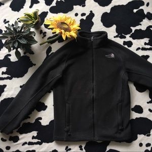 NorthFace Dark Grey Zip-Up Fleece